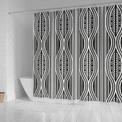 Polynesian Tribal Style Shower Curtain