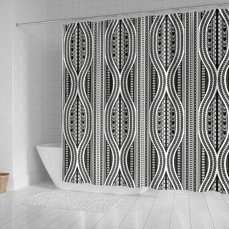 Polynesian Tribal Style Shower Curtain