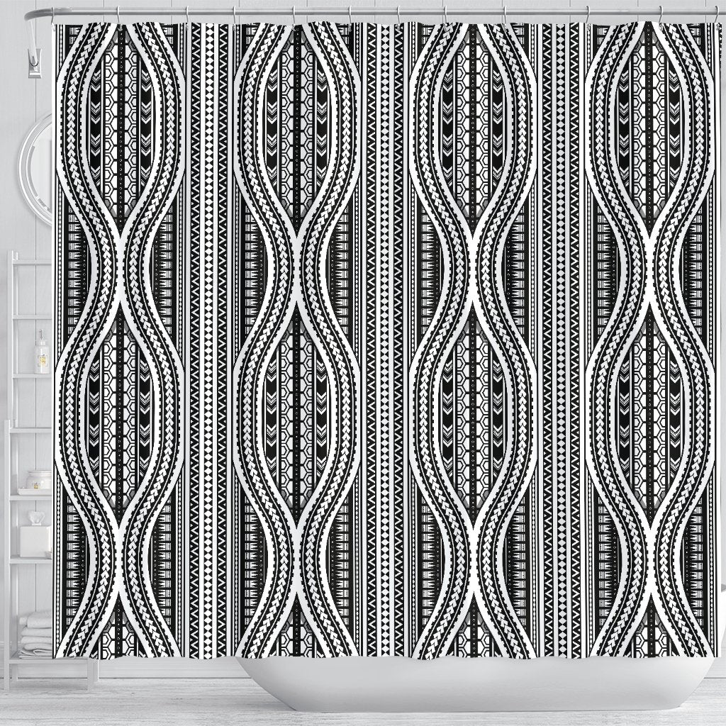 Polynesian Tribal Style Shower Curtain