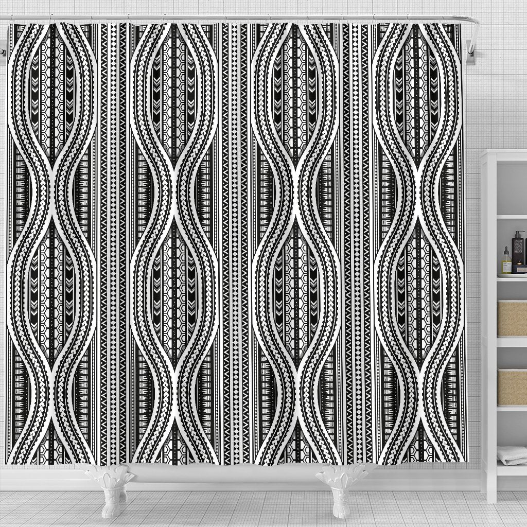 Polynesian Tribal Style Shower Curtain