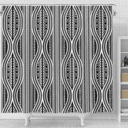 Polynesian Tribal Style Shower Curtain