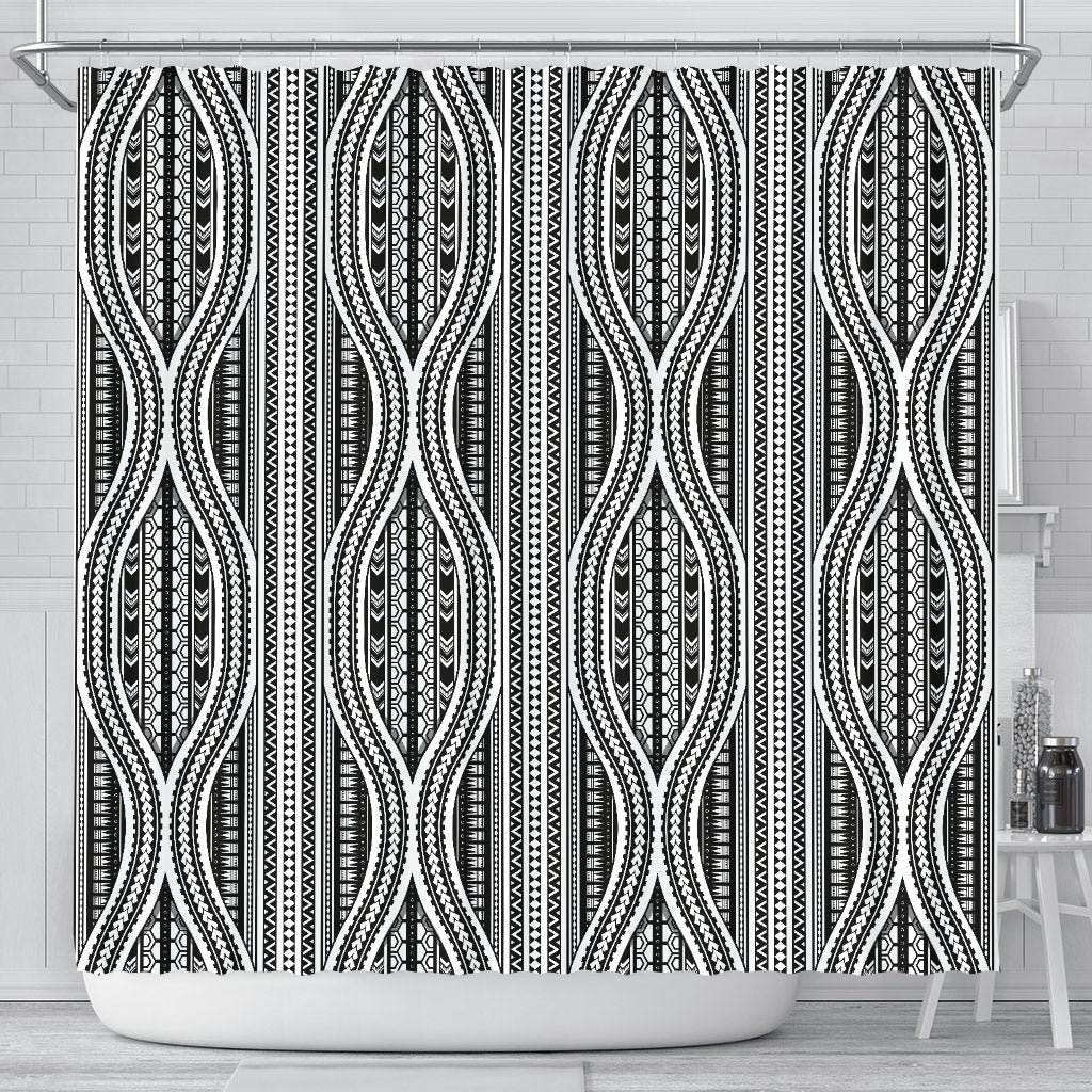 Polynesian Tribal Style Shower Curtain