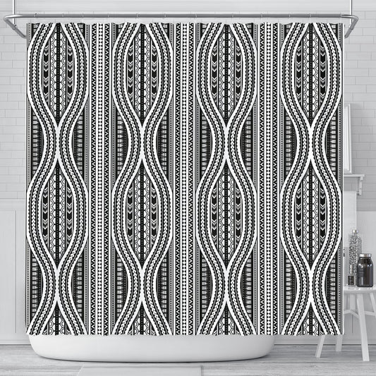 Polynesian Tribal Style Shower Curtain