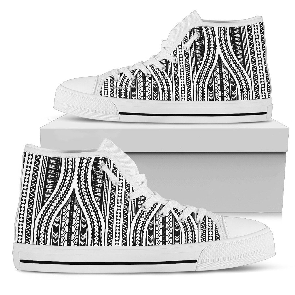 Polynesian Tribal Style Women High Top Shoes