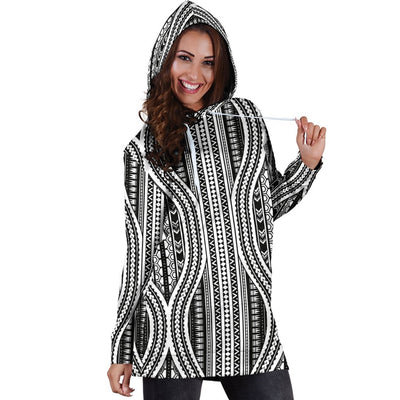 Polynesian Tribal Style Women Hoodie Dress