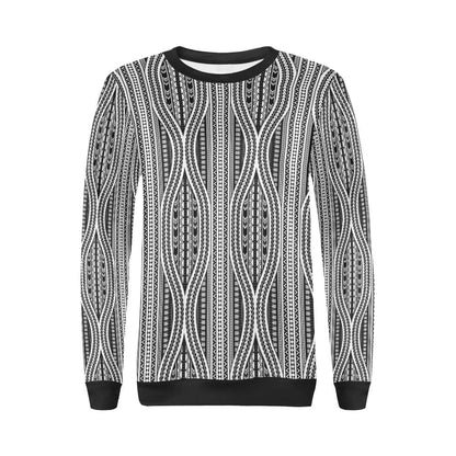 Polynesian Tribal Style Women Long Sleeve Sweatshirt-JorJune