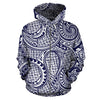 Polynesian Hawaiian Tribal Symbo All Over Zip Up Hoodie