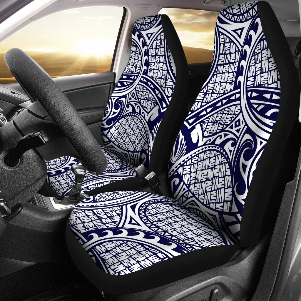 Polynesian Hawaiian Tribal Symbo Universal Fit Car Seat Covers