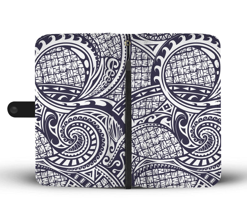 Polynesian Hawaiian Tribal Symbo Wallet Phone Case