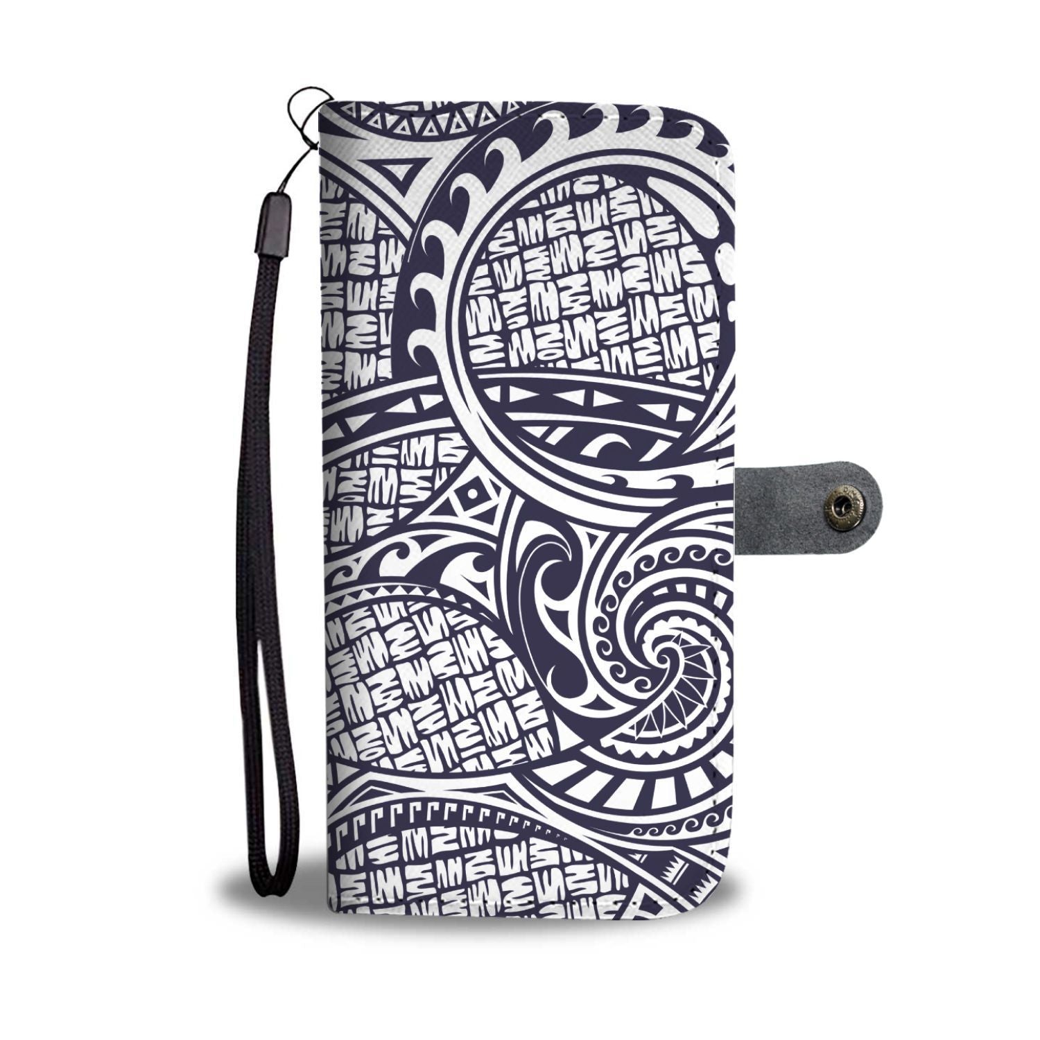 Polynesian Hawaiian Tribal Symbo Wallet Phone Case