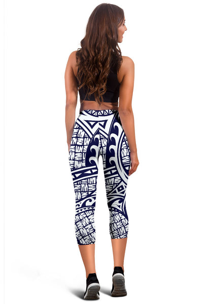 Polynesian Tribal Symbo Women Capris