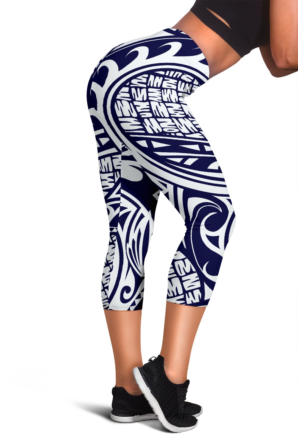 Polynesian Tribal Symbo Women Capris