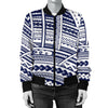 Polynesian Tribal Women Casual Bomber Jacket