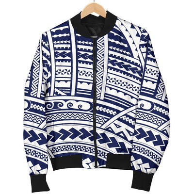 Polynesian Tribal Women Casual Bomber Jacket