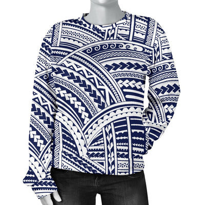 Polynesian Tribal Women Crewneck Sweatshirt