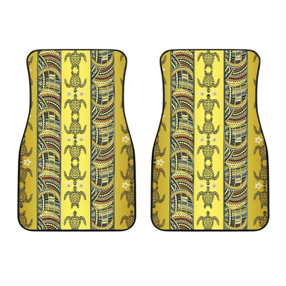 Polynesian Turtle Hawaiian Design Print Car Floor Mats-JORJUNE.COM