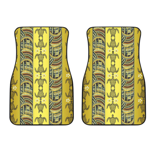 Polynesian Turtle Hawaiian Design Print Car Floor Mats-JORJUNE.COM