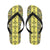 Polynesian Turtle Hawaiian Design Print Flip Flops-JorJune