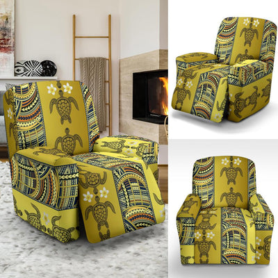 Polynesian Turtle Hawaiian Design Print Recliner Slipcover-JORJUNE.COM