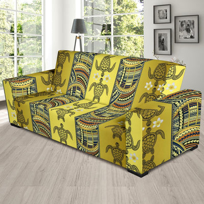 Polynesian Turtle Hawaiian Design Print Sofa Slipcover-JORJUNE.COM