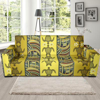 Polynesian Turtle Hawaiian Design Print Sofa Slipcover-JORJUNE.COM