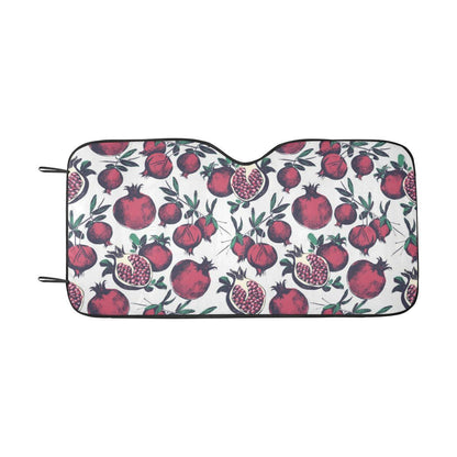 Pomegranate Pattern Print Design PG01 Car Sun Shade-JorJune