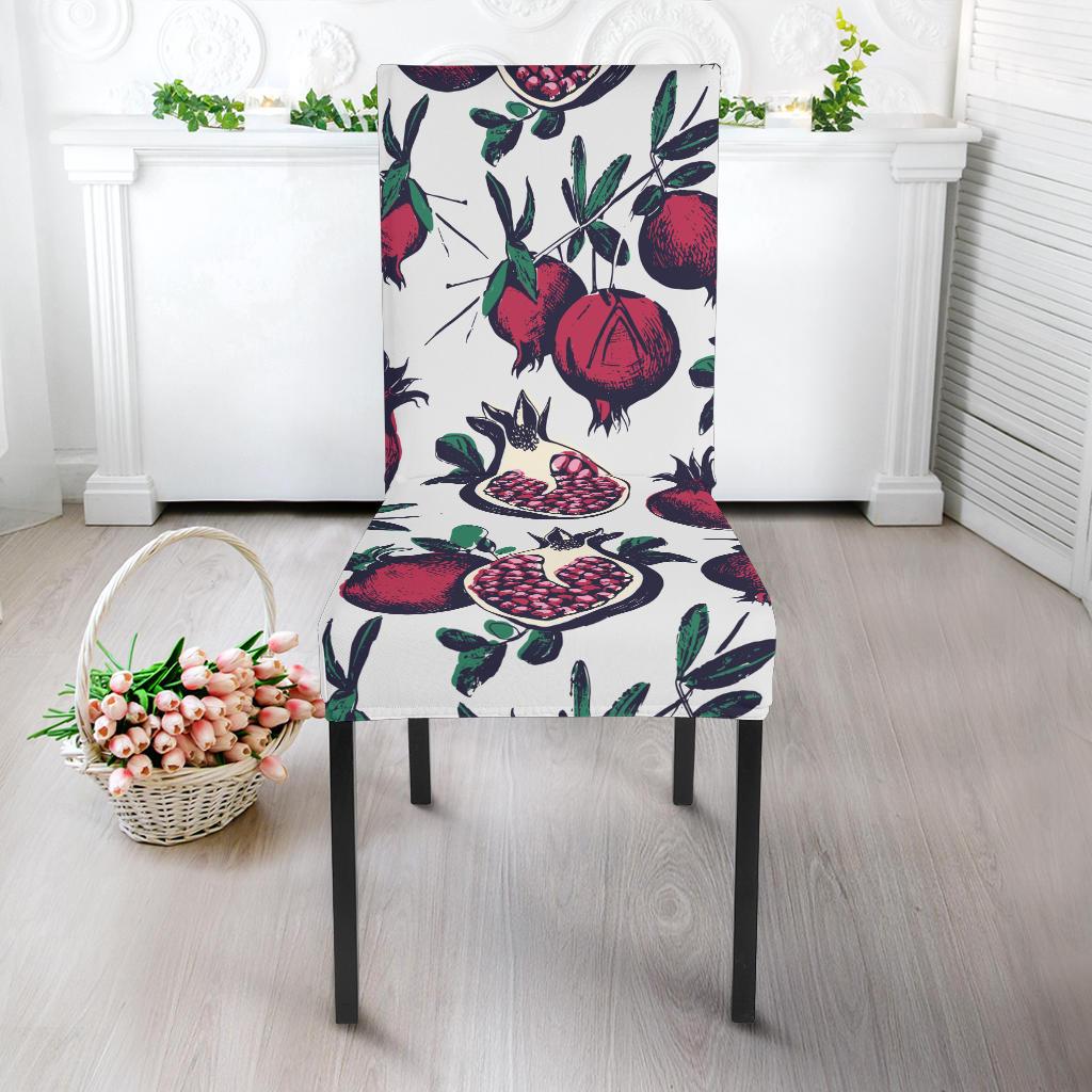 Pomegranate Pattern Print Design PG01 Dining Chair Slipcover-JORJUNE.COM