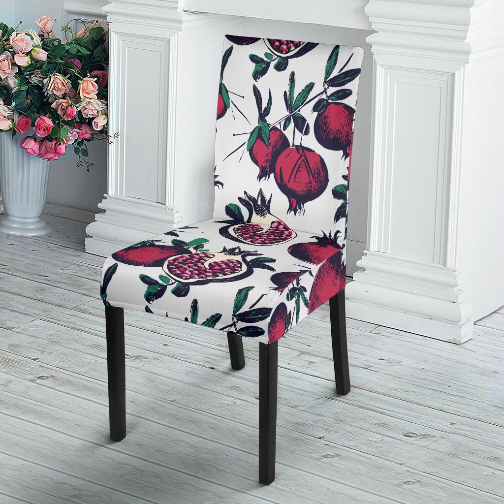Pomegranate Pattern Print Design PG01 Dining Chair Slipcover-JORJUNE.COM