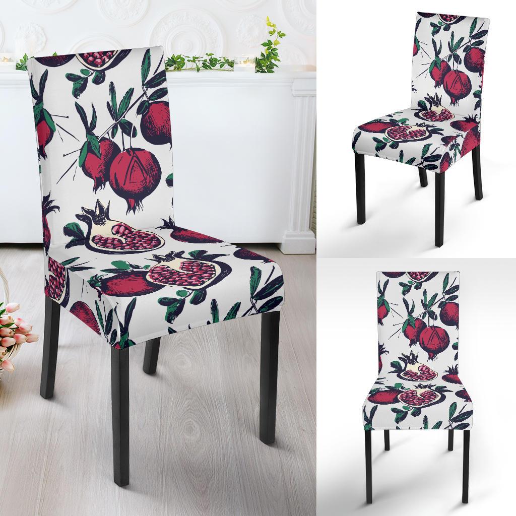 Pomegranate Pattern Print Design PG01 Dining Chair Slipcover-JORJUNE.COM