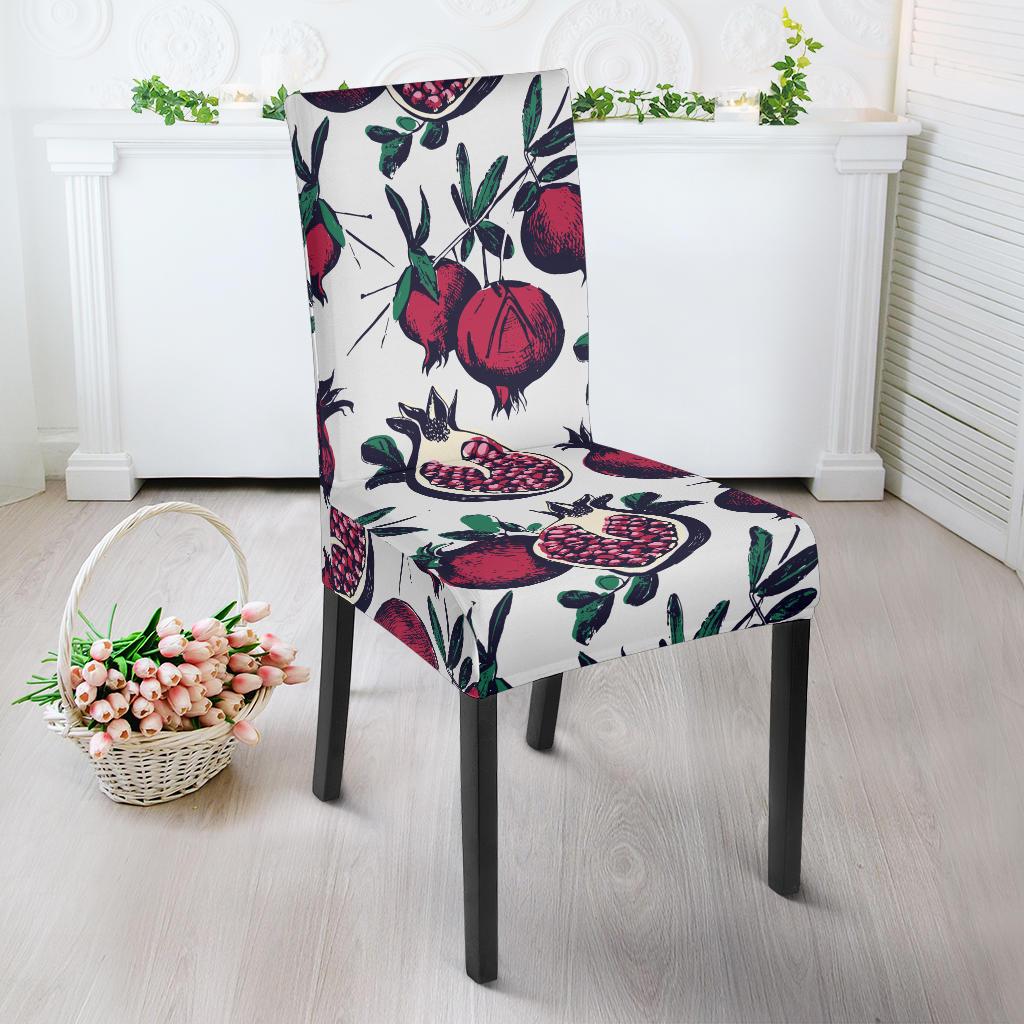 Pomegranate Pattern Print Design PG01 Dining Chair Slipcover-JORJUNE.COM