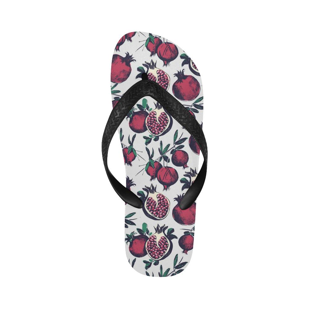 Pomegranate Pattern Print Design PG01 Flip Flops-JorJune
