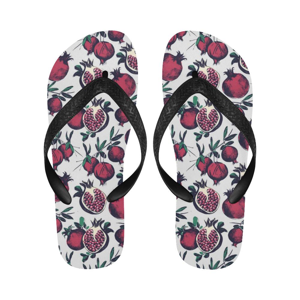 Pomegranate Pattern Print Design PG01 Flip Flops-JorJune