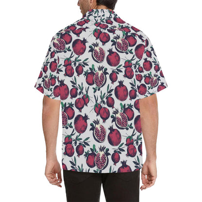 Pomegranate Pattern Print Design PG01 Men Hawaiian Shirt-JorJune