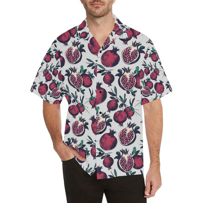 Pomegranate Pattern Print Design PG01 Men Hawaiian Shirt-JorJune