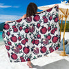 Pomegranate Pattern Print Design PG01 Sarong Pareo Wrap-JORJUNE.COM