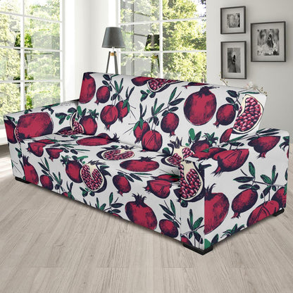 Pomegranate Pattern Print Design PG01 Sofa Slipcover-JORJUNE.COM