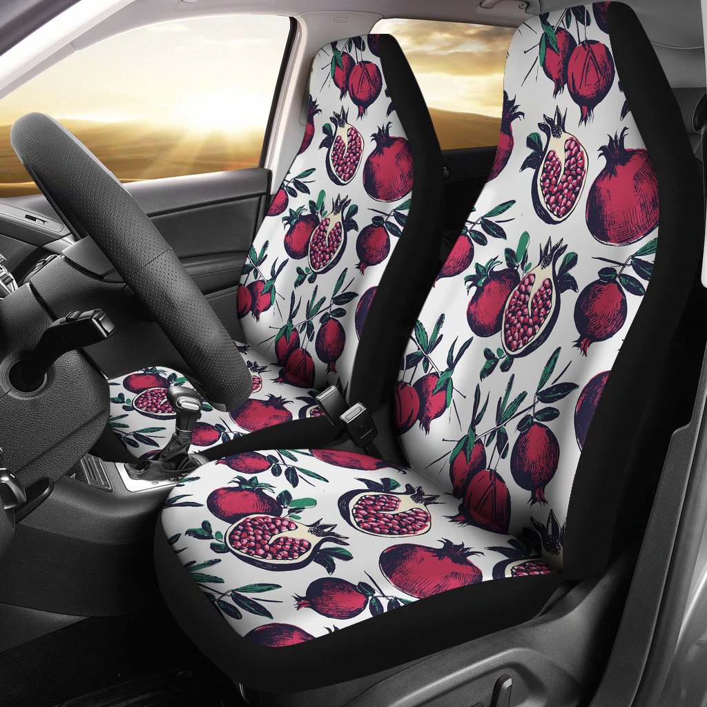 Pomegranate Pattern Print Design PG01 Universal Fit Car Seat Covers-JorJune