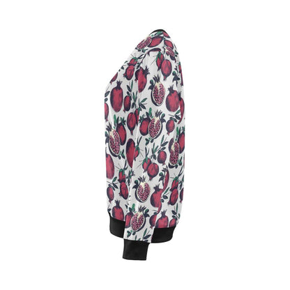 Pomegranate Pattern Print Design PG01 Women Long Sleeve Sweatshirt-JorJune