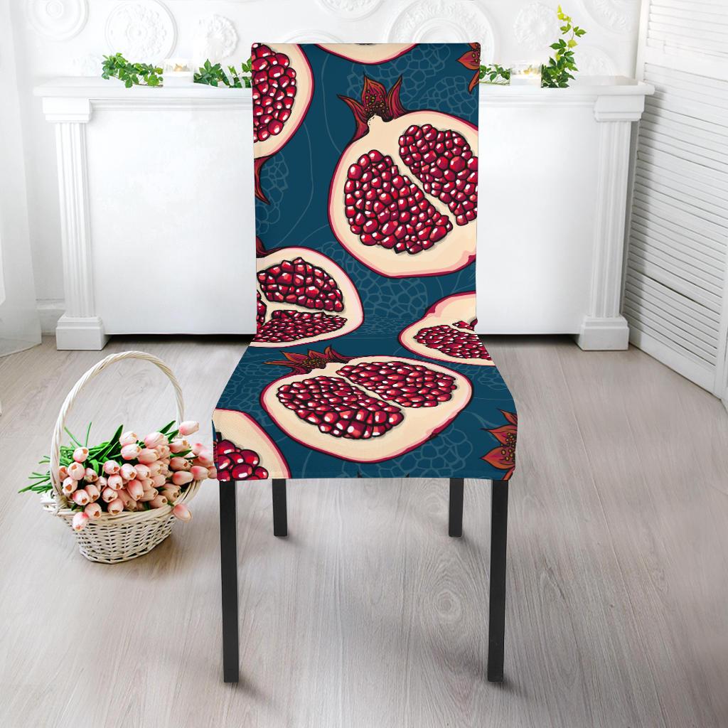 Pomegranate Pattern Print Design PG02 Dining Chair Slipcover-JORJUNE.COM