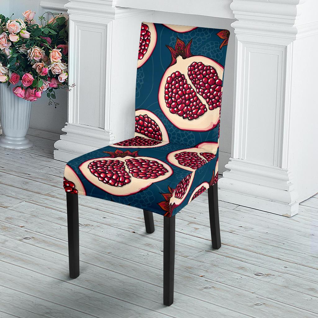 Pomegranate Pattern Print Design PG02 Dining Chair Slipcover-JORJUNE.COM