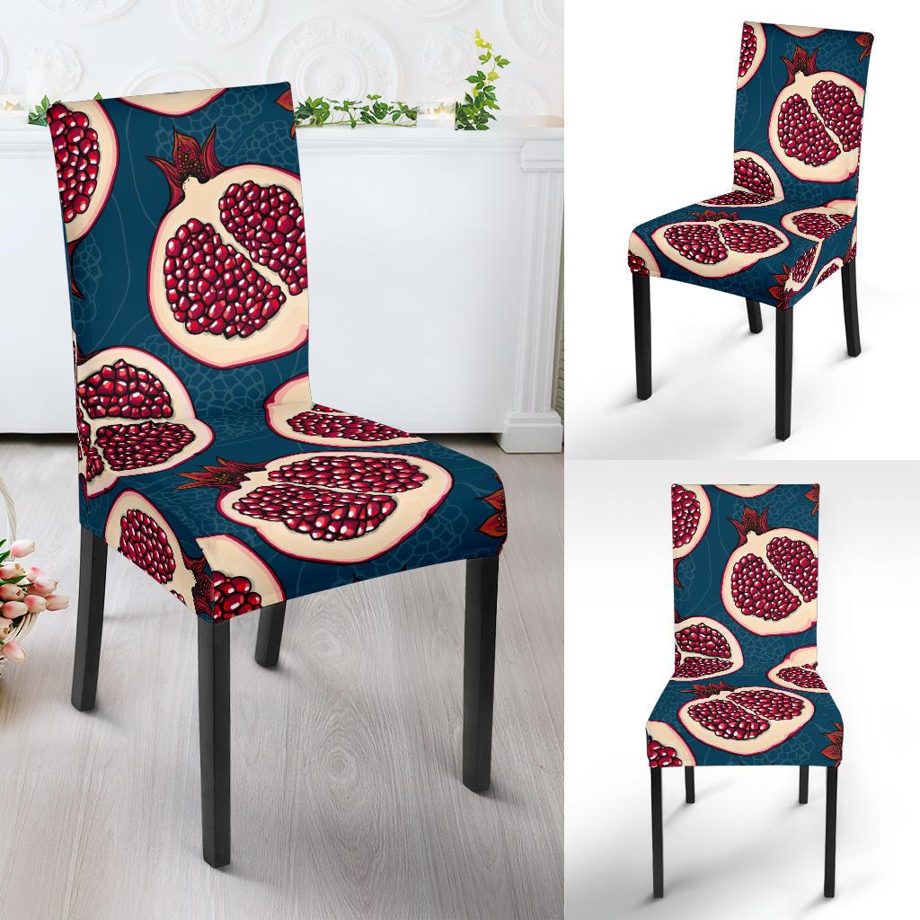 Pomegranate Pattern Print Design PG02 Dining Chair Slipcover-JORJUNE.COM
