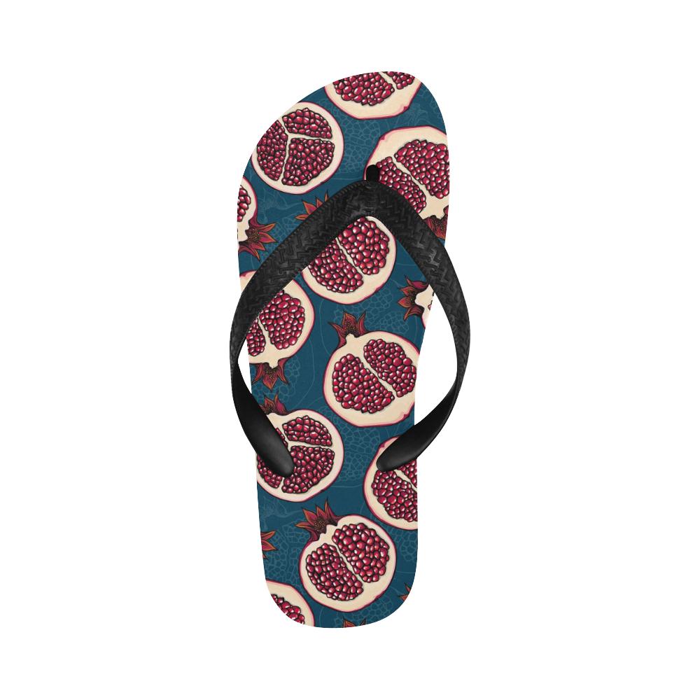 Pomegranate Pattern Print Design PG02 Flip Flops-JorJune
