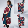 Pomegranate Pattern Print Design PG02 Hooded Blanket-JORJUNE.COM