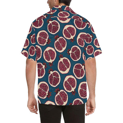 Pomegranate Pattern Print Design PG02 Men Hawaiian Shirt-JorJune