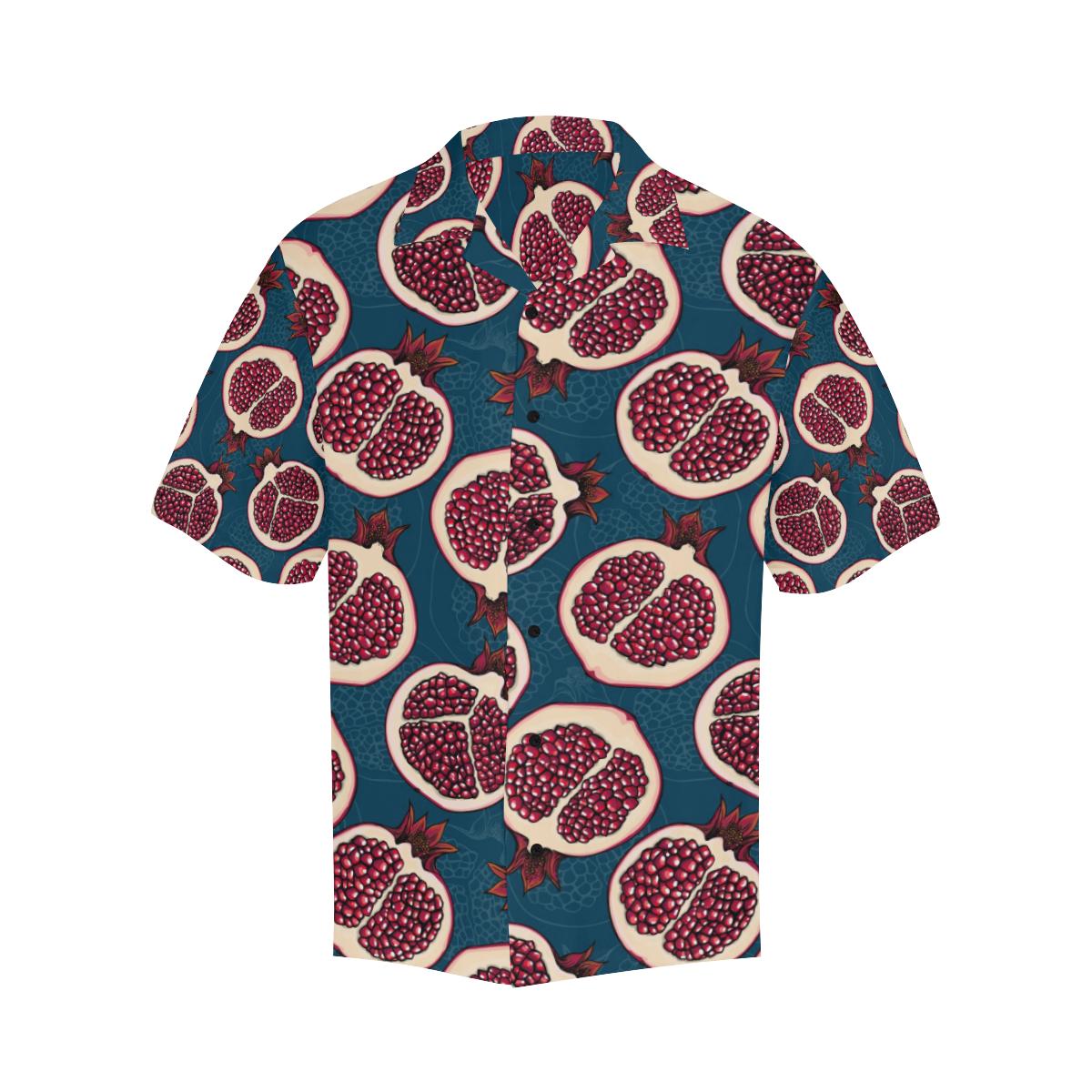 Pomegranate Pattern Print Design PG02 Men Hawaiian Shirt-JorJune