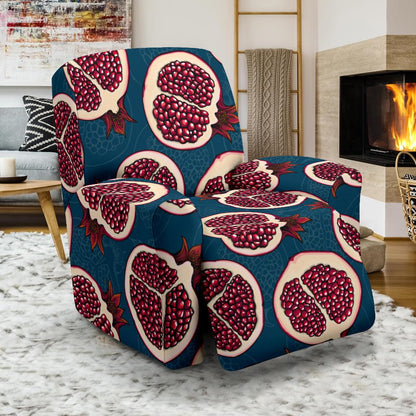 Pomegranate Pattern Print Design PG02 Recliner Slipcover-JORJUNE.COM