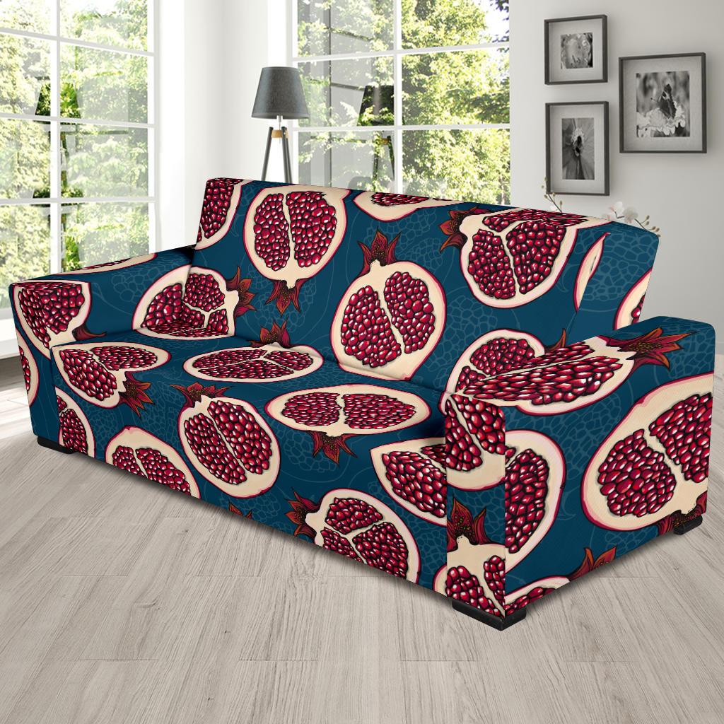 Pomegranate Pattern Print Design PG02 Sofa Slipcover-JORJUNE.COM