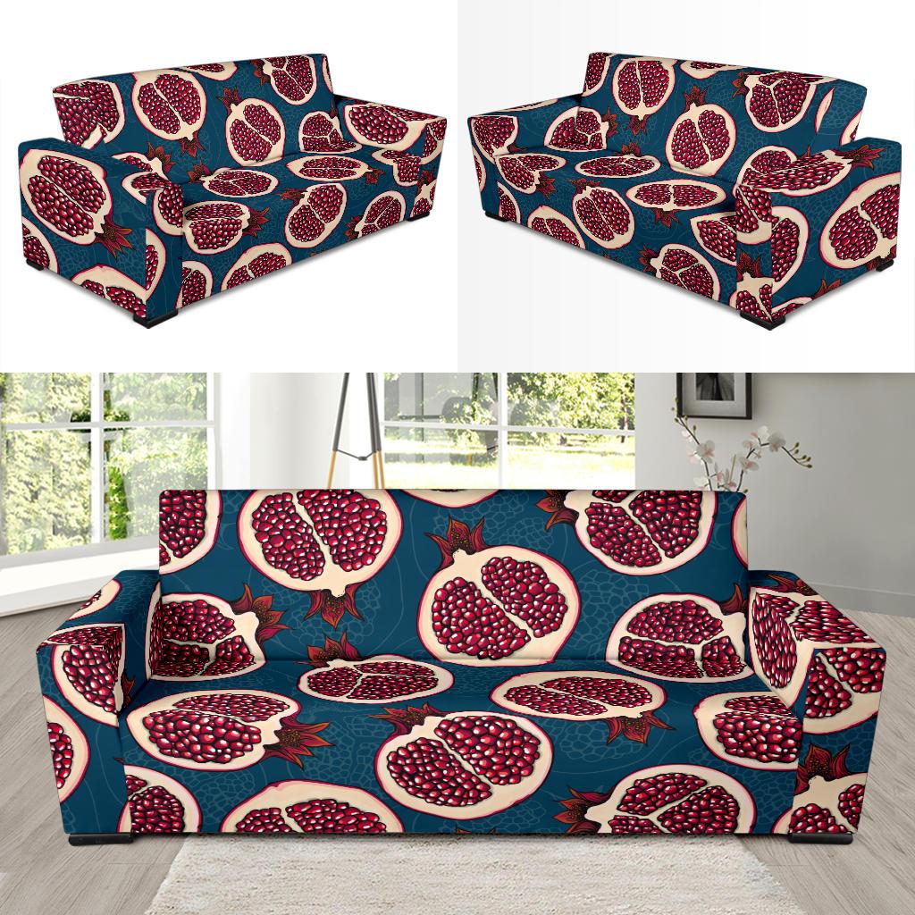 Pomegranate Pattern Print Design PG02 Sofa Slipcover-JORJUNE.COM