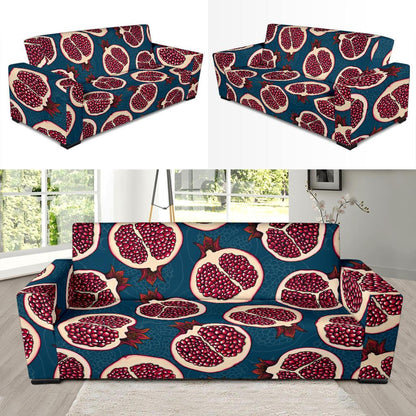 Pomegranate Pattern Print Design PG02 Sofa Slipcover-JORJUNE.COM