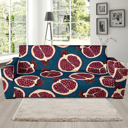 Pomegranate Pattern Print Design PG02 Sofa Slipcover-JORJUNE.COM